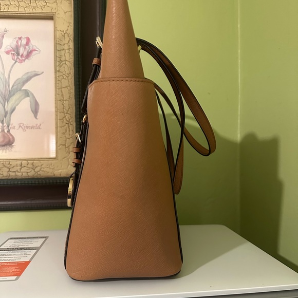 🤎 MICHAEL KORS 🤎 JET SET LARGE TOP ZIP SAFFIANO LEATHER TOTE - Picture 10 of 10